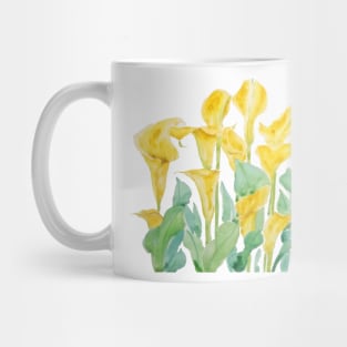 yellow call lily branch Mug